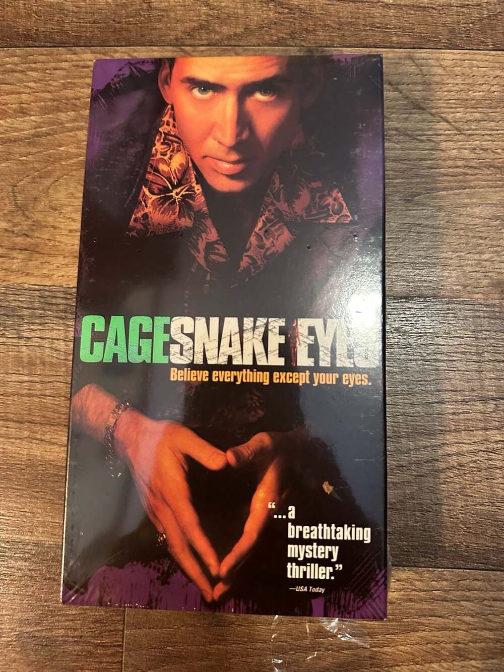 Paramount Snake Eyes VHS Tape 1998 Nicolas Cage Brian De Palma Sealed